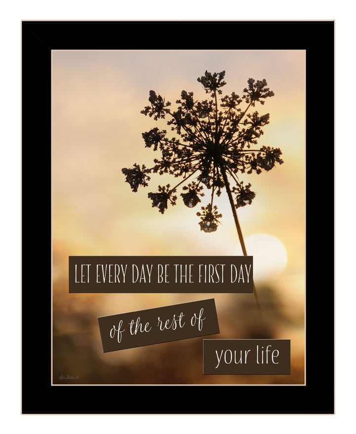 The First Day Black Framed Print Wall Art