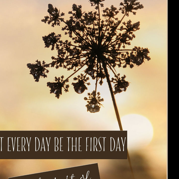 The First Day Black Framed Print Wall Art