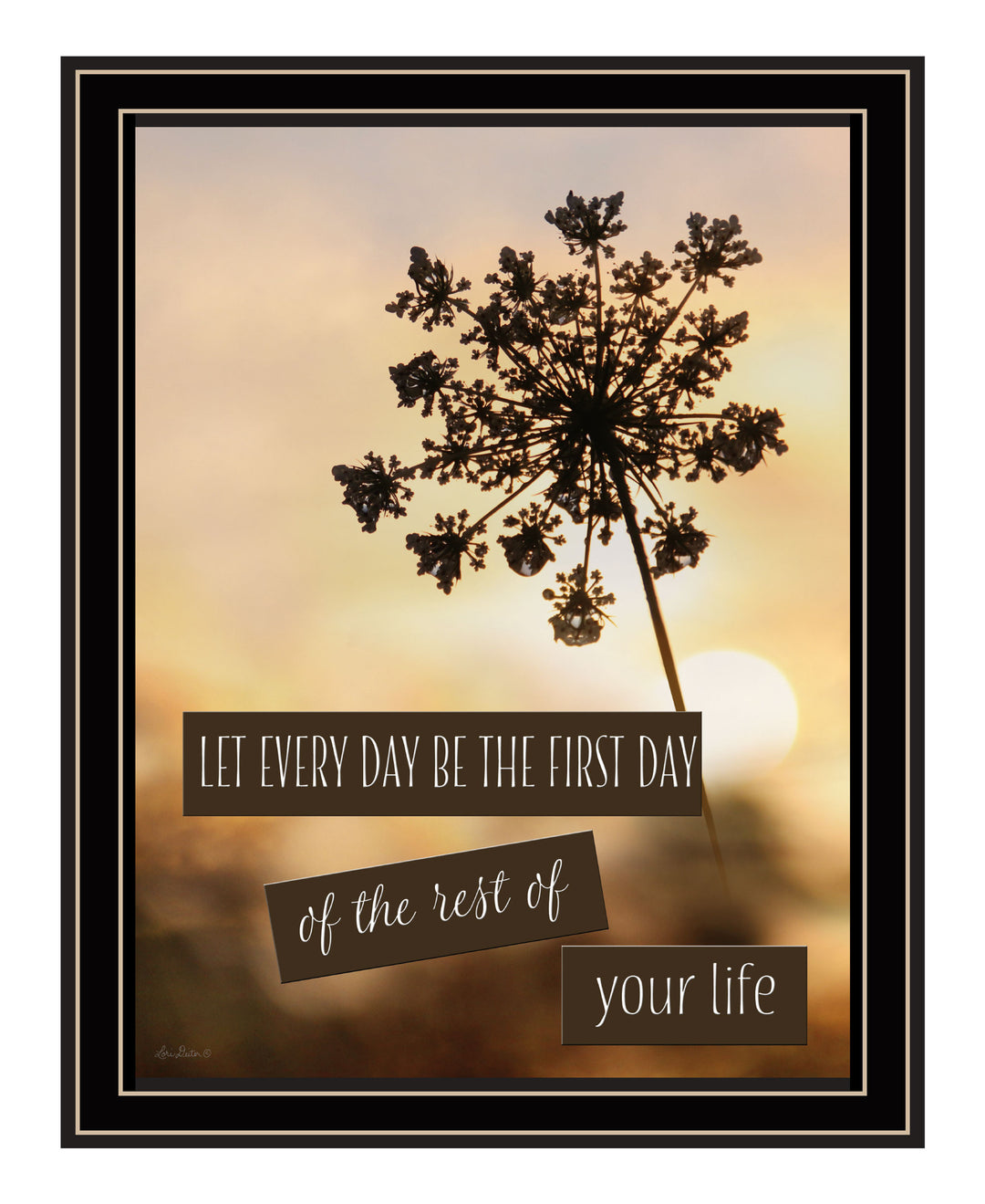 The First Day Black Framed Print Wall Art