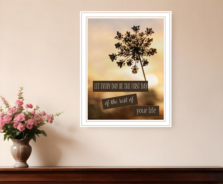 The First Day Black Framed Print Wall Art