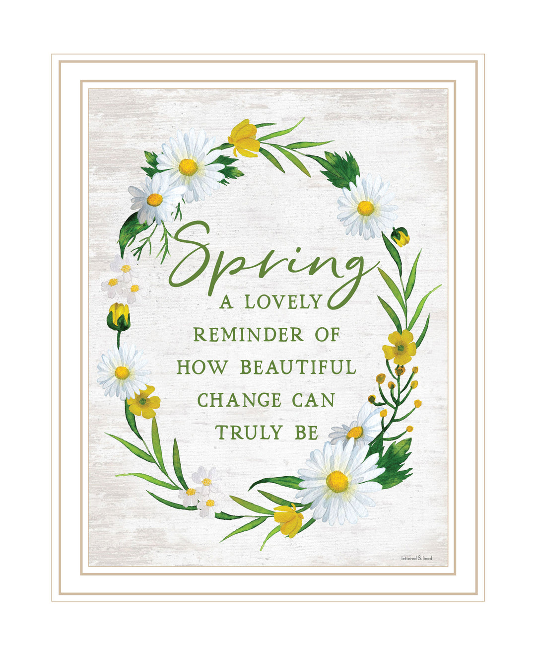 Spring Reminder Black Framed Print Wall Art