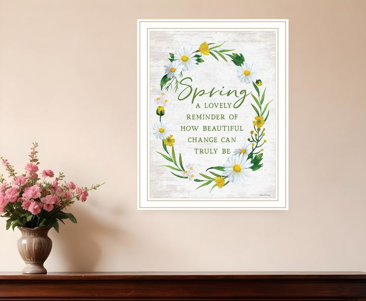 Spring Reminder Black Framed Print Wall Art