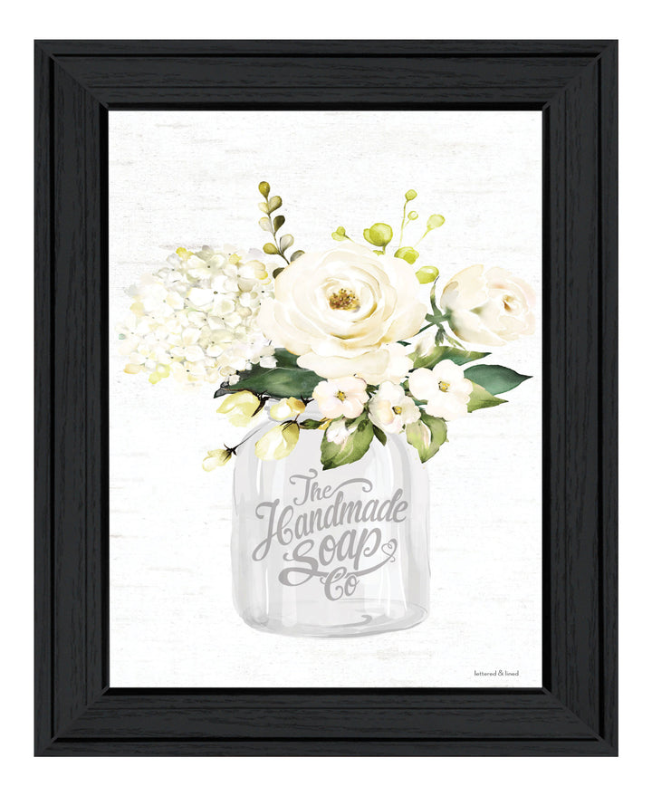 Bathroom Flower Ja Black Framed Print Bathroom Wall Art