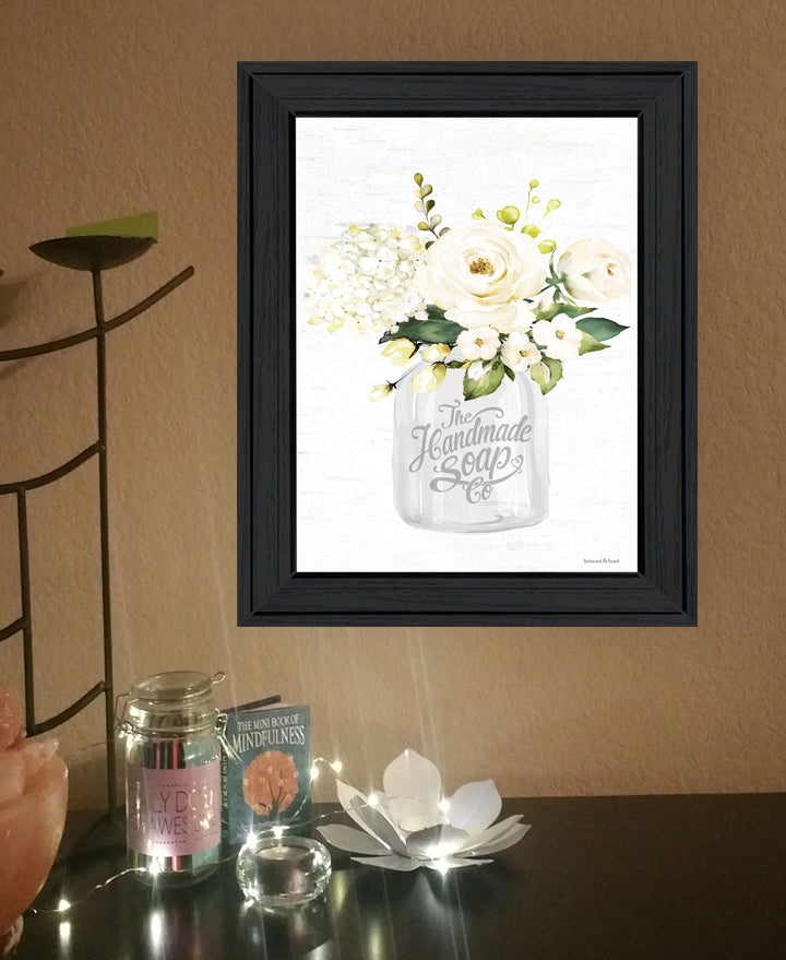 Bathroom Flower Ja Black Framed Print Bathroom Wall Art