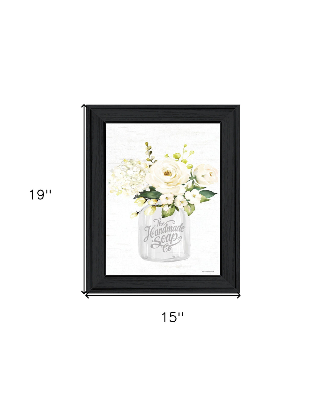 Bathroom Flower Ja Black Framed Print Bathroom Wall Art