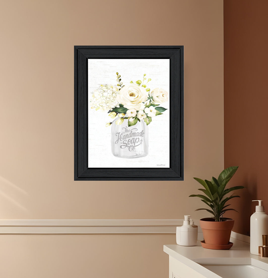 Bathroom Flower Ja Black Framed Print Bathroom Wall Art