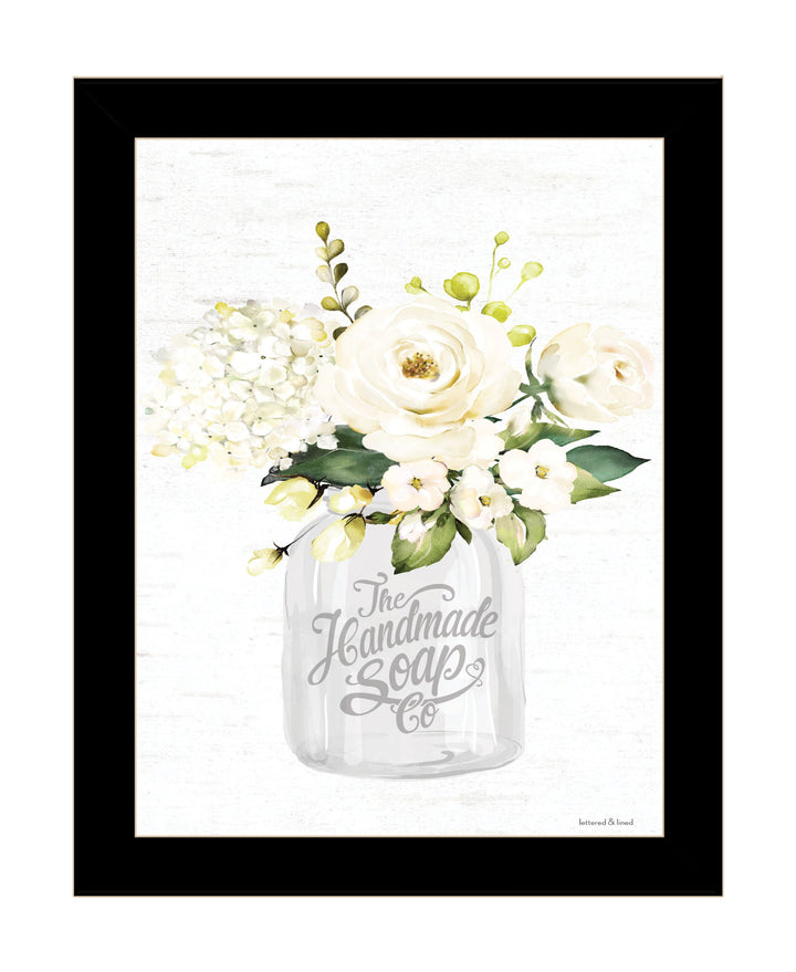 Bathroom Flower Ja Black Framed Print Bathroom Wall Art