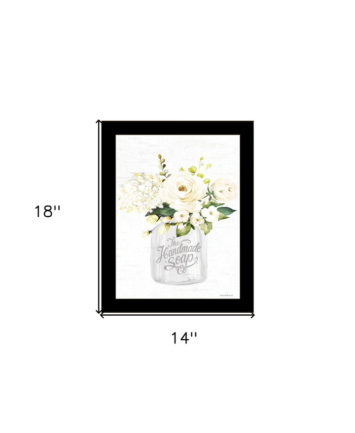 Bathroom Flower Ja Black Framed Print Bathroom Wall Art