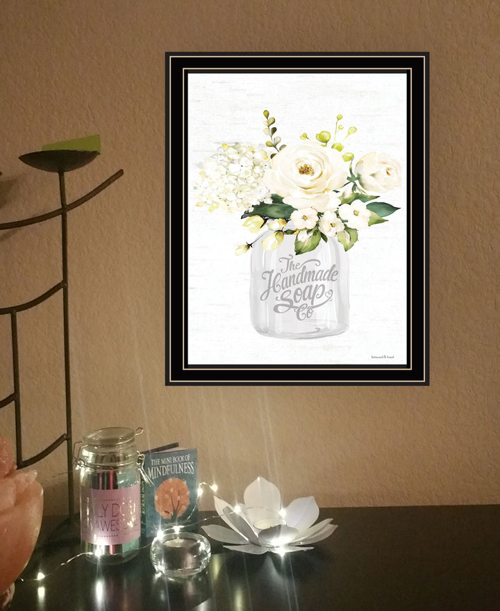 Bathroom Flower Ja Black Framed Print Bathroom Wall Art