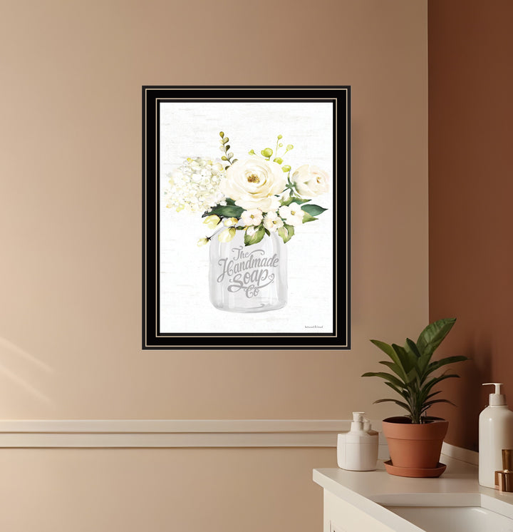 Bathroom Flower Ja Black Framed Print Bathroom Wall Art