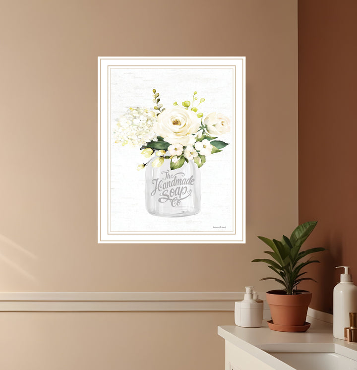 Bathroom Flower Ja Black Framed Print Bathroom Wall Art