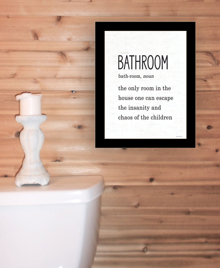 Bathroom Escape Black Framed Print Bathroom Wall Art