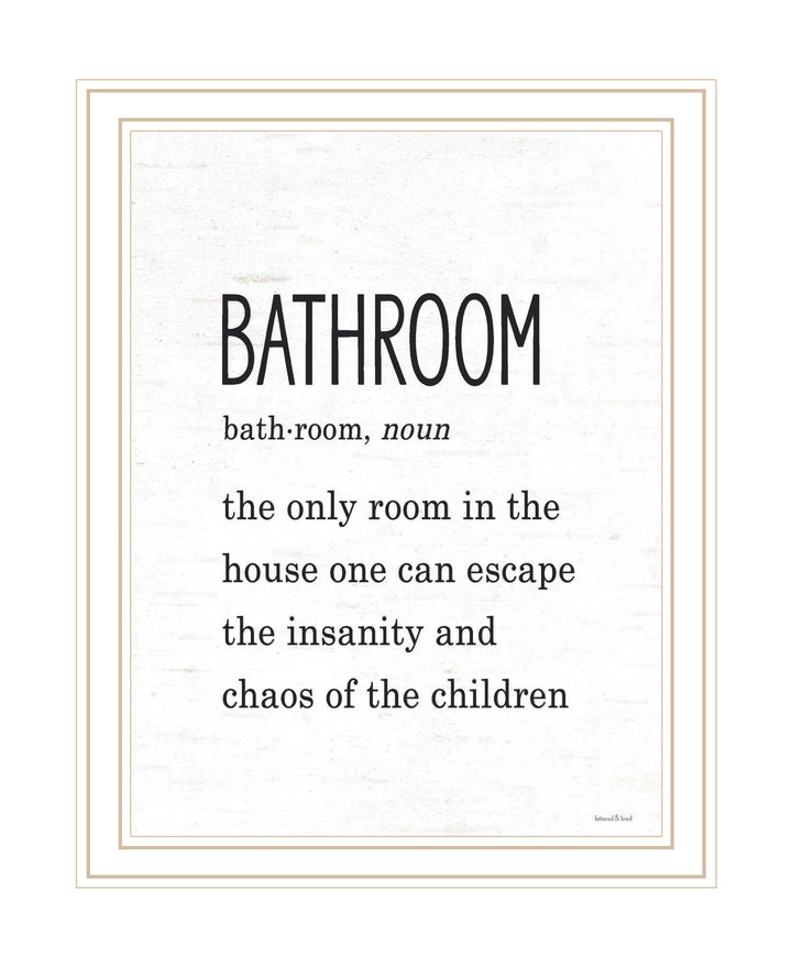 Bathroom Escape Black Framed Print Bathroom Wall Art