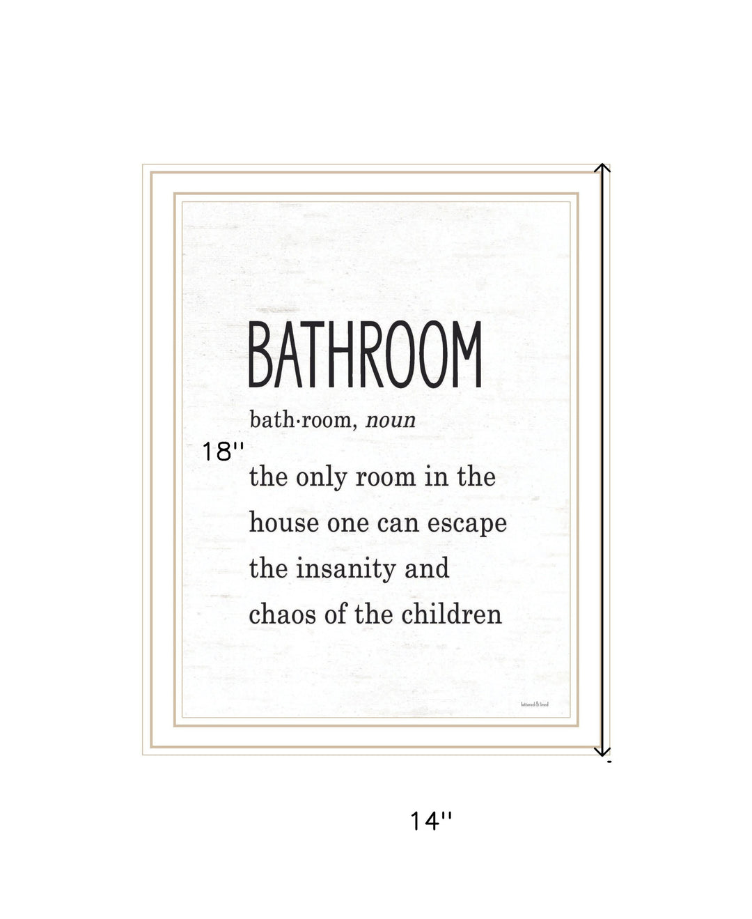 Bathroom Escape Black Framed Print Bathroom Wall Art