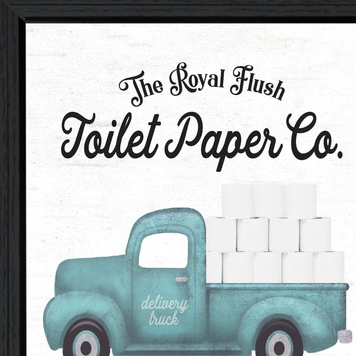 Toilet Paper Co Black Framed Print Bathroom Wall Art