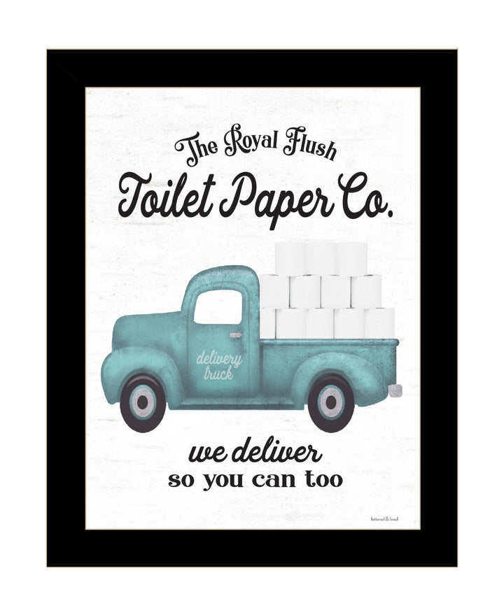 Toilet Paper Co Black Framed Print Bathroom Wall Art