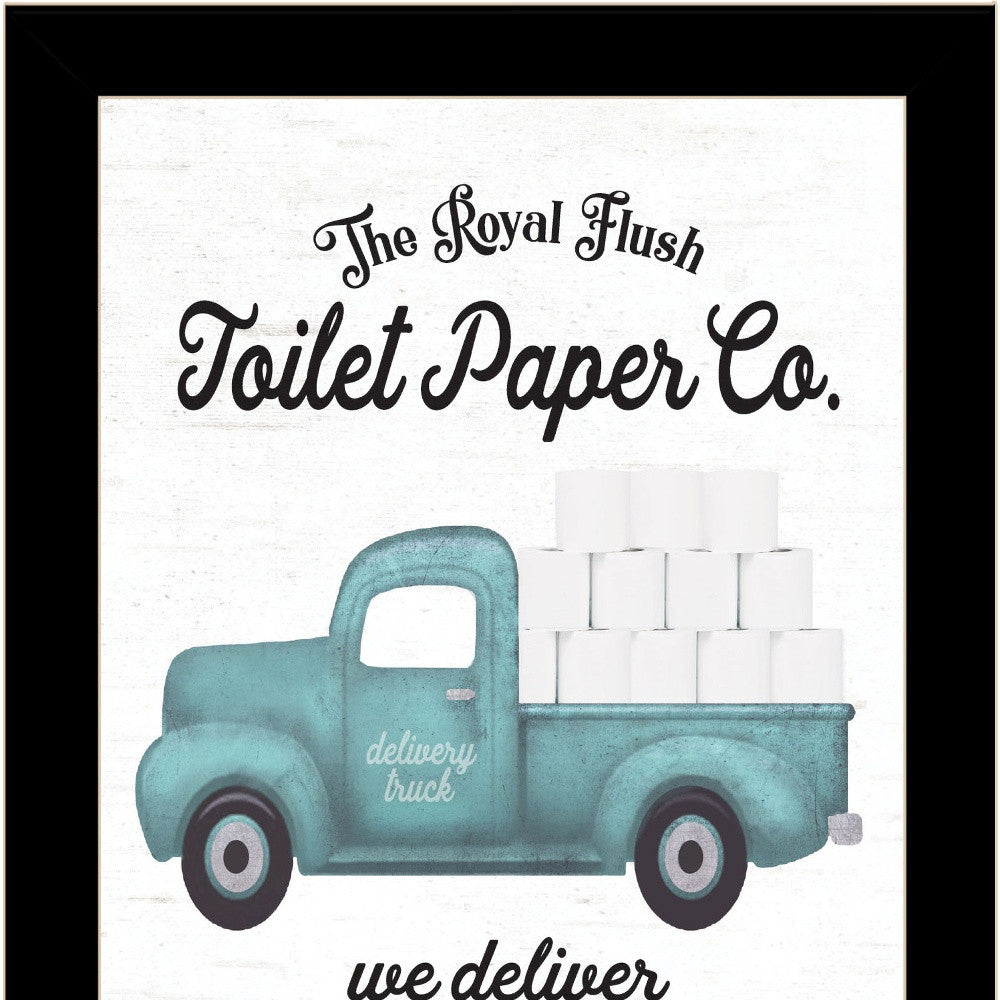 Toilet Paper Co Black Framed Print Bathroom Wall Art