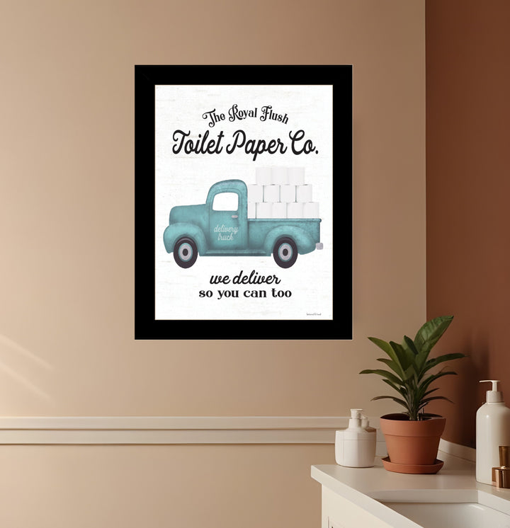 Toilet Paper Co Black Framed Print Bathroom Wall Art