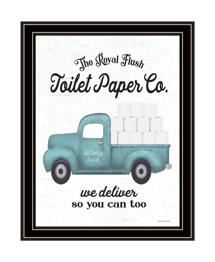 Toilet Paper Co Black Framed Print Bathroom Wall Art