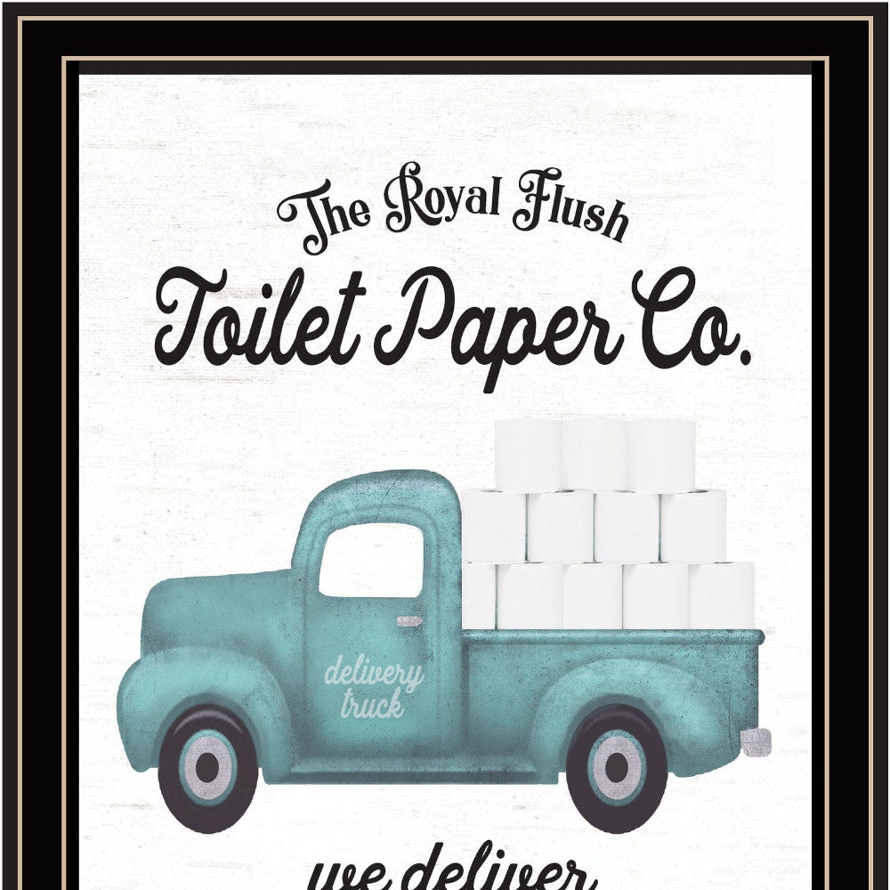 Toilet Paper Co Black Framed Print Bathroom Wall Art