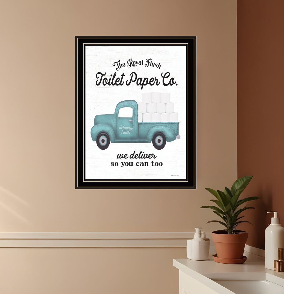 Toilet Paper Co Black Framed Print Bathroom Wall Art