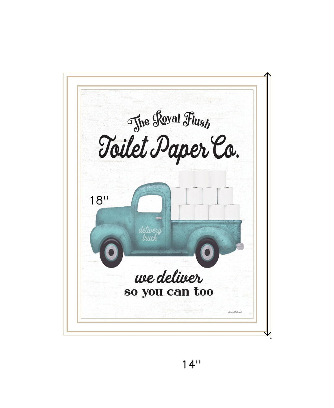 Toilet Paper Co Black Framed Print Bathroom Wall Art