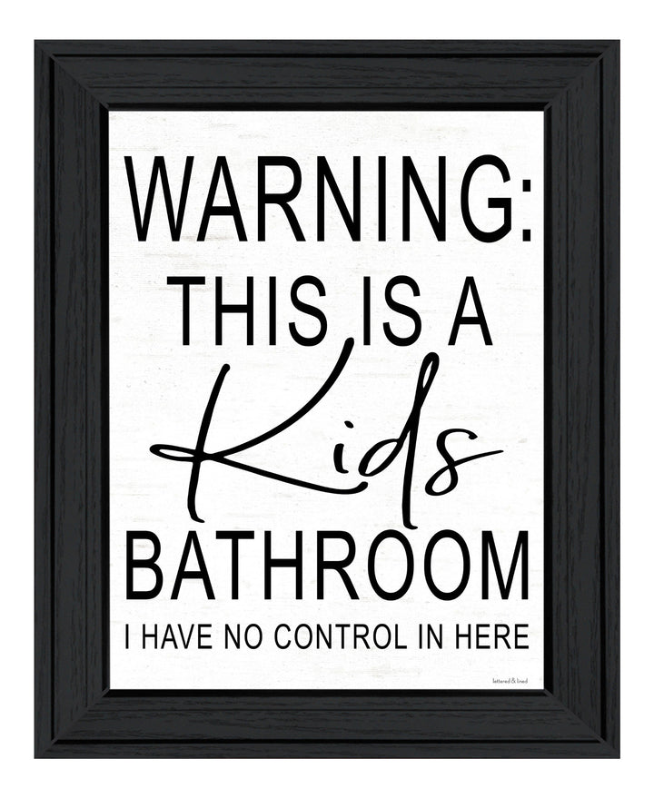 Kids Bathroom Black Framed Print Bathroom Wall Art