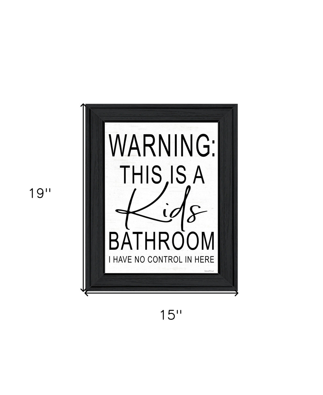 Kids Bathroom Black Framed Print Bathroom Wall Art