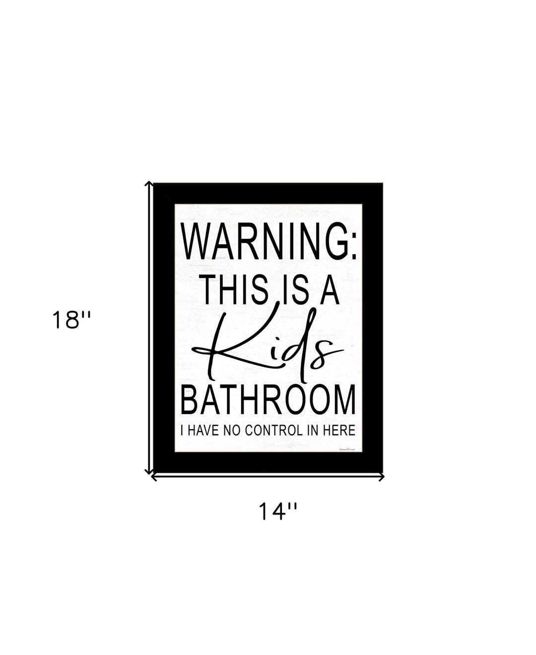 Kids Bathroom Black Framed Print Bathroom Wall Art