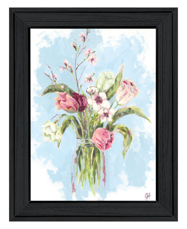 Flourish Black Framed Print Wall Art