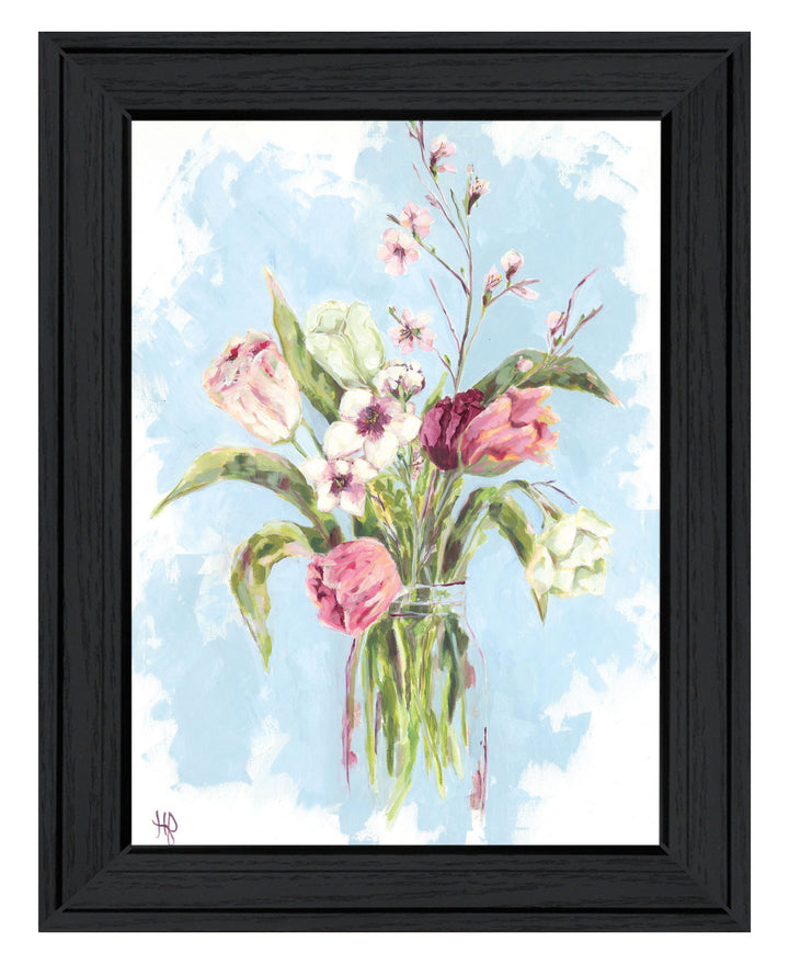 Flourish Black Framed Print Wall Art