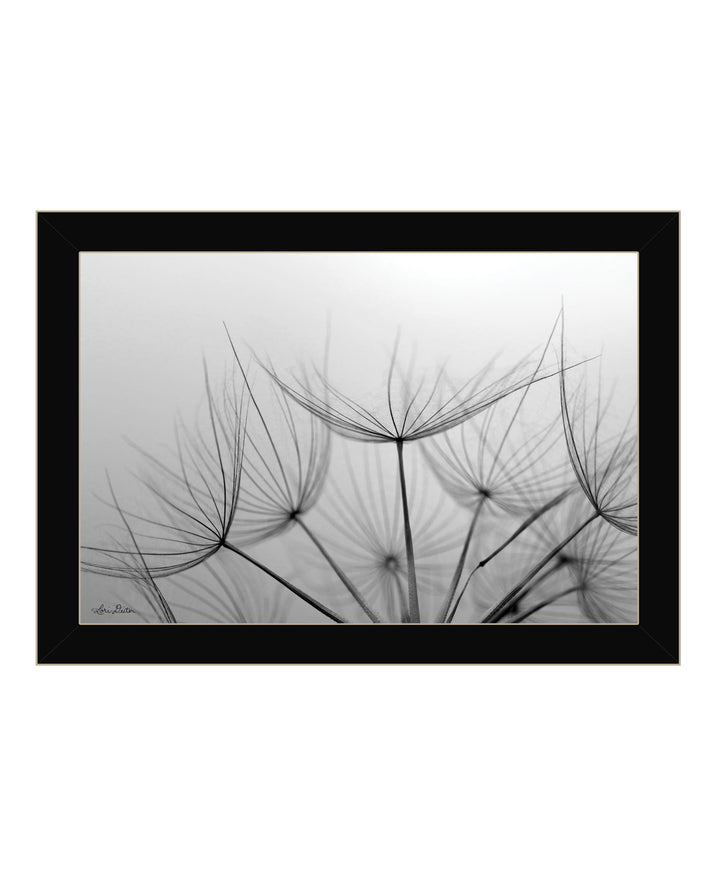 Love is a Delicate Flower Black Framed Print Wall Art