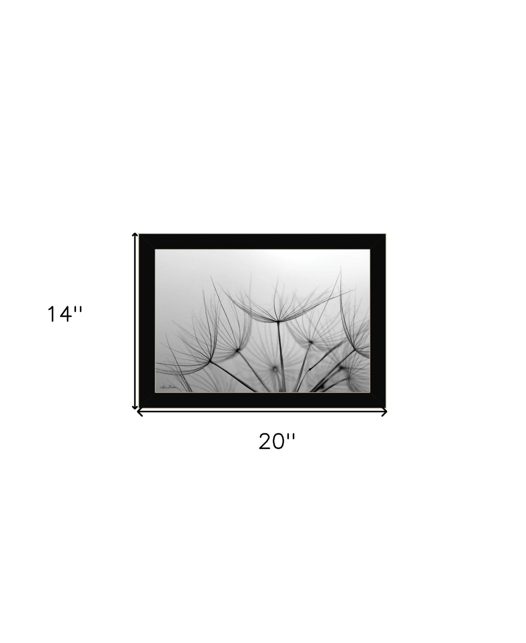 Love is a Delicate Flower Black Framed Print Wall Art