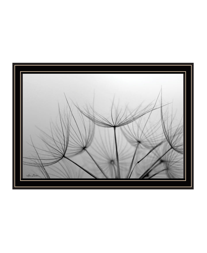 Love is a Delicate Flower Black Framed Print Wall Art