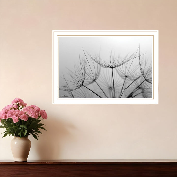 Love is a Delicate Flower Black Framed Print Wall Art